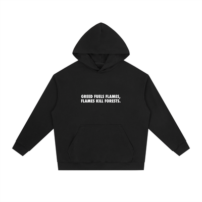 Flames Kill Forests Essential Heavyweight Drop-Shoulder Hoodie