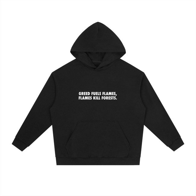 Flames Kill Forests Essential Heavyweight Drop-Shoulder Hoodie
