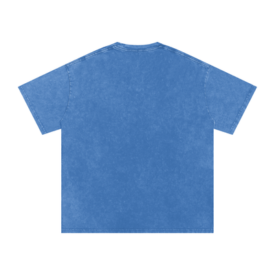 Big Cat Snow Washed Oversized Cotton T-Shirt
