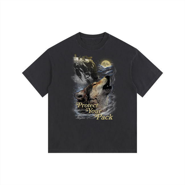 Hill Top Vintage Washed Oversized Cotton T-Shirt