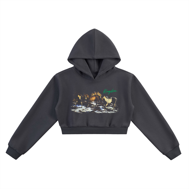 Wild Horse Essential Cropped Hoodie