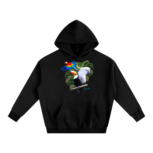 Birds of Paradise Oversize Fleeced Hoodie