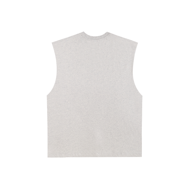 Anaconda Raw Edge Cotton Tank Top
