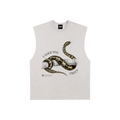 Anaconda Raw Edge Cotton Tank Top