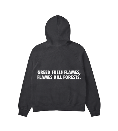 Flames Kill Forests Raglan Max Weight Hoodie