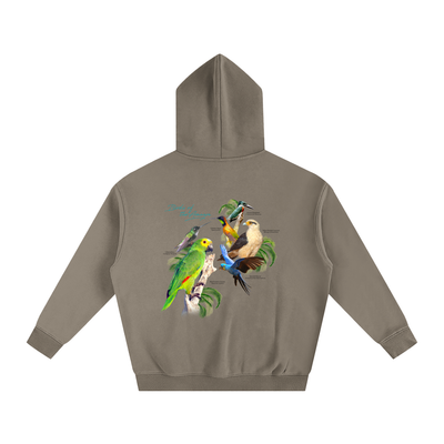 Birds of Paradise Oversize Fleeced Hoodie