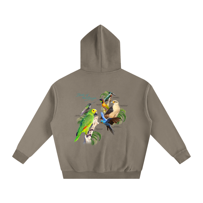 Birds of Paradise Oversize Fleeced Hoodie