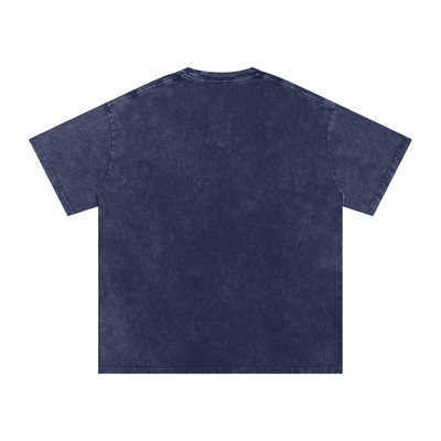 Big Cat Snow Washed Oversized Cotton T-Shirt