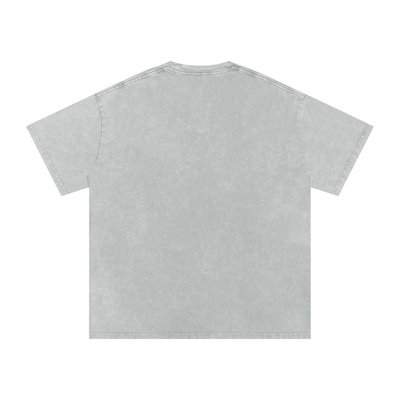 Big Cat Snow Washed Oversized Cotton T-Shirt