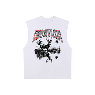 Reflection Raw Edge Cotton Tank Top