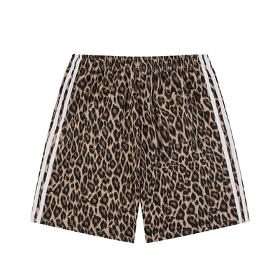 Stay Wild Leopard Drawstring Shorts