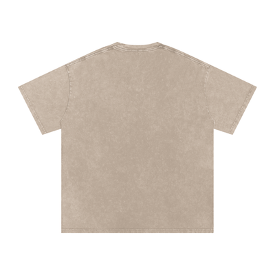 Big Cat Snow Washed Oversized Cotton T-Shirt