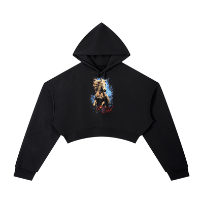 Born Wild Women's Essential Cropped Hoodie