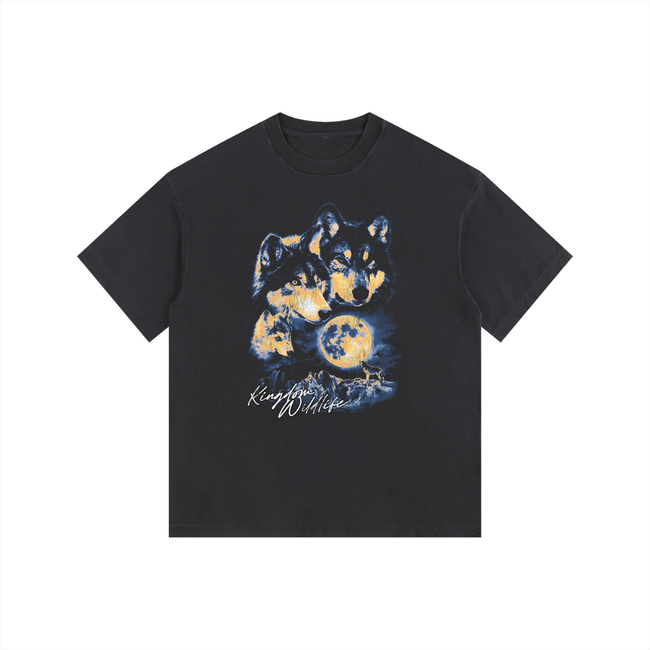 Moonlight Vintage Washed Oversized Cotton T-Shirt