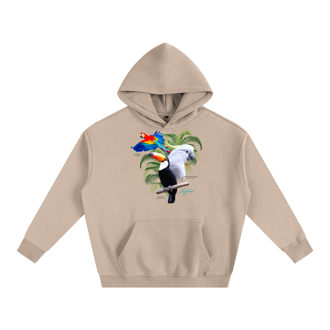 Birds of Paradise Oversize Fleeced Hoodie