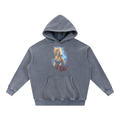 Born Wild Snow Wash Fleece Oversize Hoodie