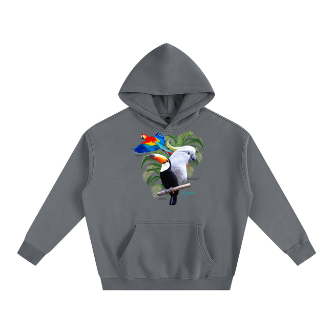 Birds of Paradise Oversize Fleeced Hoodie