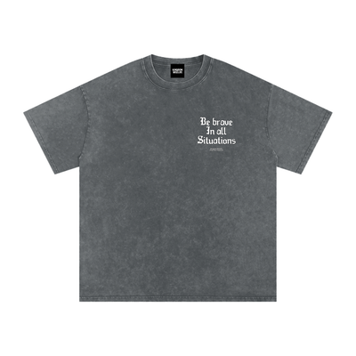 Panther Snow Washed Oversized Cotton T-Shirt
