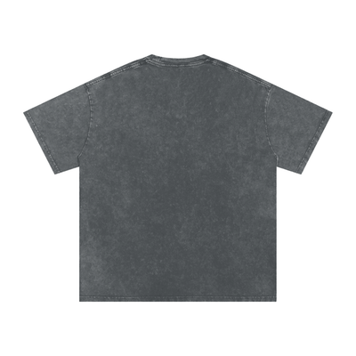 Big Cat Snow Washed Oversized Cotton T-Shirt