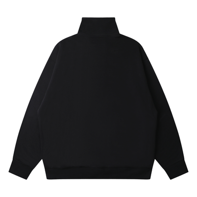 Kingdom Wildlife Logo Quarter-Zip Drop Shoulder Sweatshirt